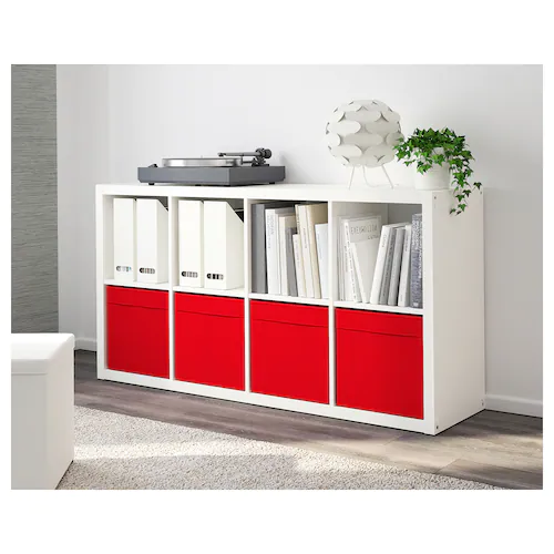 HỘP VẢI ĐA NĂNG DRÖNA IKEA - ĐỎ 33x38x33 cm