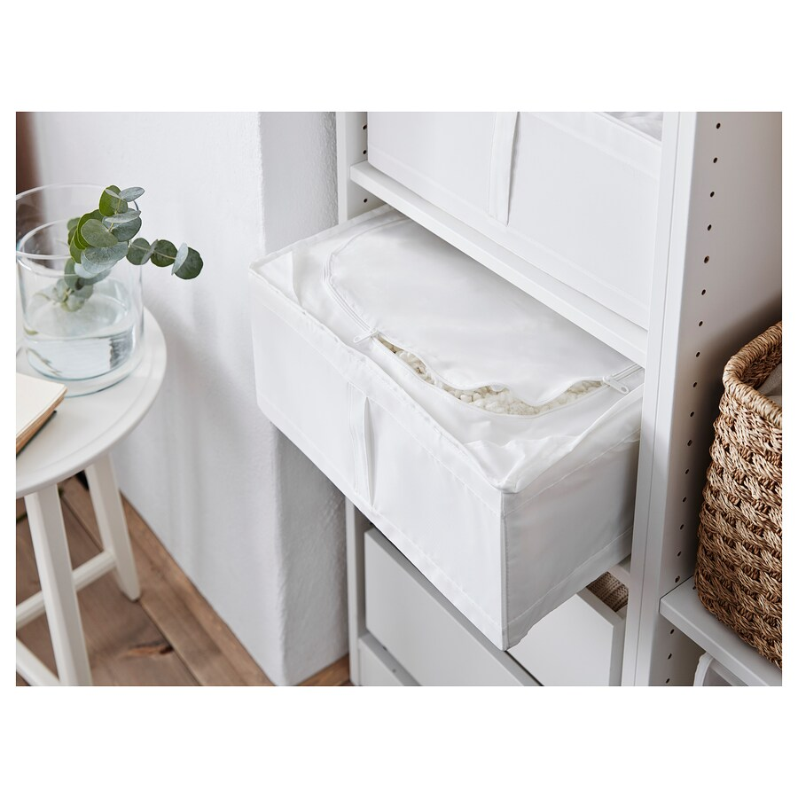HỘP ĐỰNG ĐỒ CÓ KHÓA SKUBB IKEA - TRẮNG 44x55x19 cm