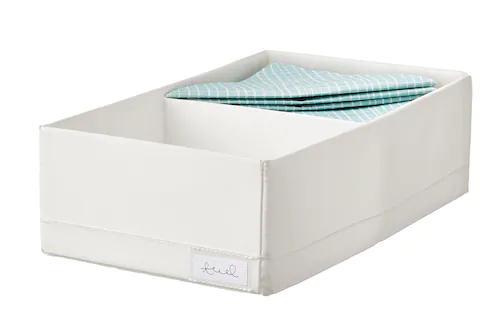HỘP ĐỰNG ĐỒ STUK IKEA - TRẮNG 20x34x10 cm
