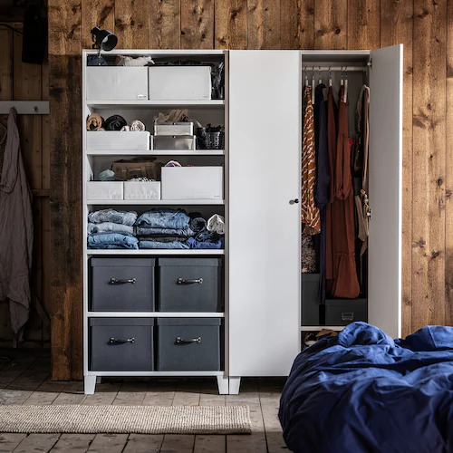 HỘP ĐỰNG ĐỒ STUK IKEA - TRẮNG 34x51x10 cm