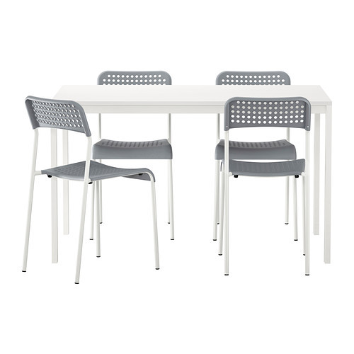 GHẾ TỰA ADDE IKEA - MÀU XÁM