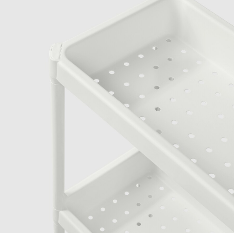 KỆ 3 TẦNG NHÀ TẮM VESKEN IKEA - TRẮNG 36x23x70 cm