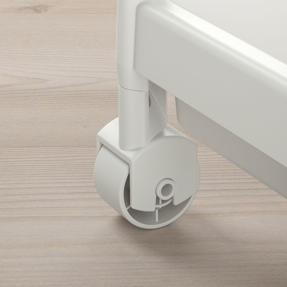KỆ ĐẨY 3 TẦNG NHÀ TẮM VESKEN IKEA - TRẮNG 54x18x71 cm