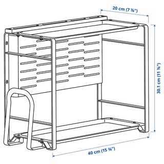 KỆ BẾP GIA VỊ 2 TẦNG AVSTEG IKEA - Trắng