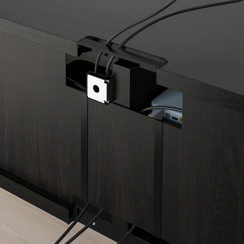 KỆ TI VI BESTÅ IKEA - NÂU ĐEN 120x40x38 cm