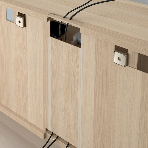 KỆ TI VI BESTÅ IKEA - SỒI TRẮNG 180x40x64 cm