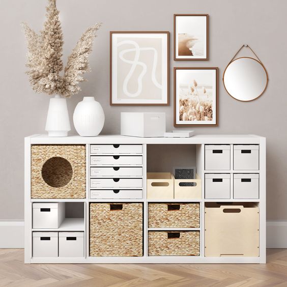 KỆ ĐA NĂNG KALLAX IKEA - TRẮNG 77x147 cm