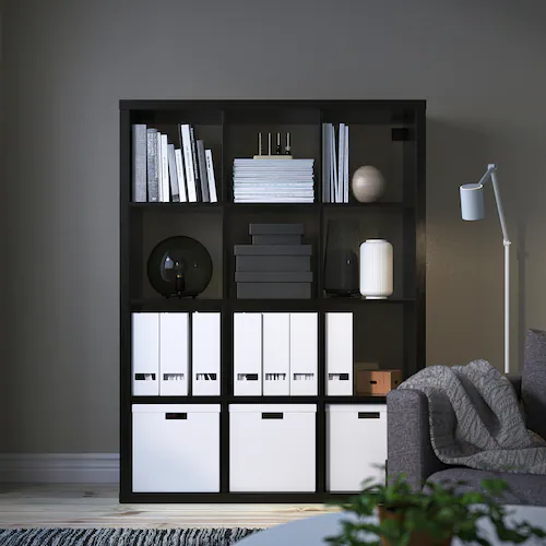KỆ ĐA NĂNG KALLAX IKEA - NÂU ĐEN 112x147 cm