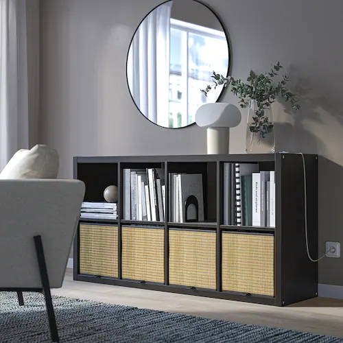 KỆ ĐA NĂNG KALLAX IKEA - ĐEN NÂU 77x147 cm