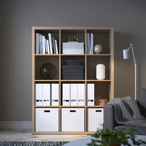 KỆ ĐA NĂNG KALLAX IKEA - SỒI TRẮNG 112x147 cm