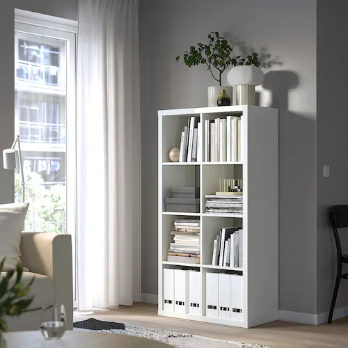 KỆ ĐA NĂNG KALLAX IKEA - TRẮNG BÓNG 77x147 cm