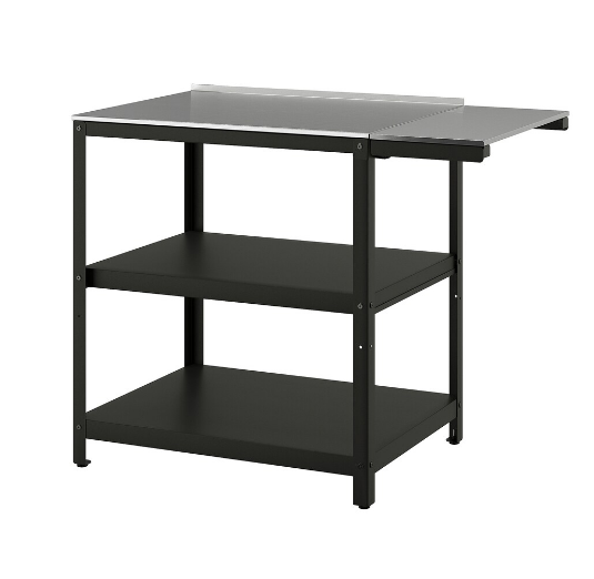 KỆ NGOÀI TRỜI CÓ BÀN PHỤ GRILLSKÄR IKEA 93/116x61cm