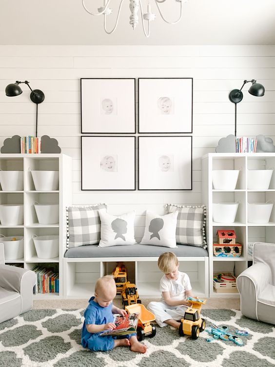 TỦ / KỆ KALLAX IKEA - TRẮNG 42x147 cm