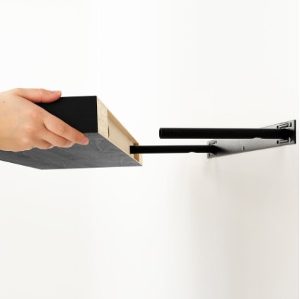 KỆ TIVI KẾT HỢP KỆ LƯU TRỮ KALLAX / LACK IKEA - NÂU ĐEN 189x39x147 cm