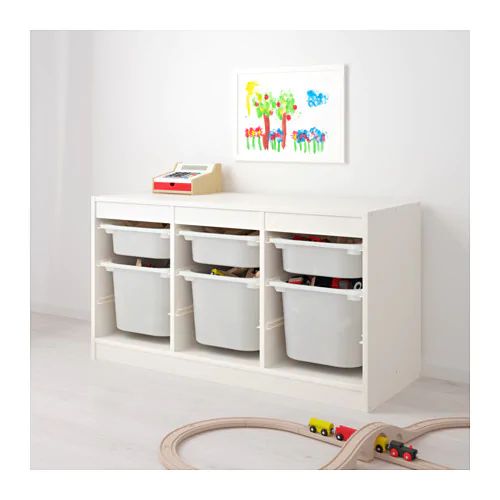 KỆ KHUNG NGANG TROFAST IKEA - TRẮNG 99x44x55 cm