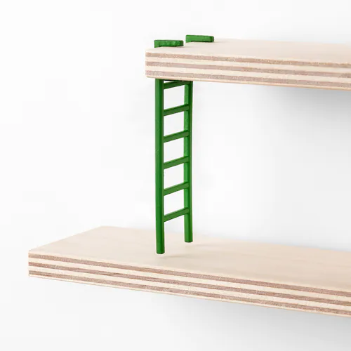 KỆ TREO TƯỜNG LUSTIGT IKEA - GỖ 37x37 cm