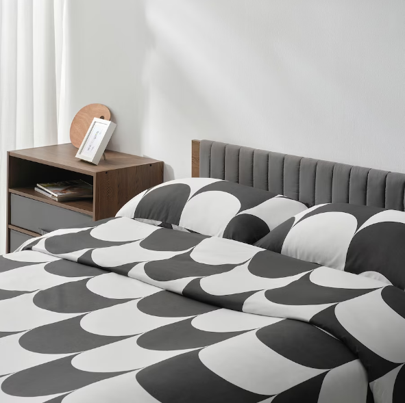 KỆ LƯU TRỮ VỚI 4 HỘP BRUKSVARA IKEA - NÂU / XÁM 70x80cm