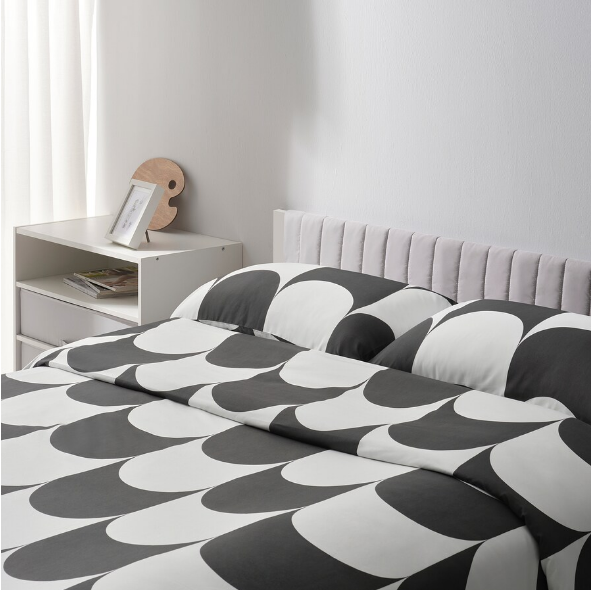 KỆ LƯU TRỮ VỚI 4 HỘP BRUKSVARA IKEA - TRẮNG / XÁM 70x80cm