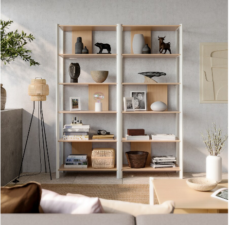 KỆ LƯU TRỮ JÄTTESTA IKEA - TRẮNG/TRE 160x194 cm