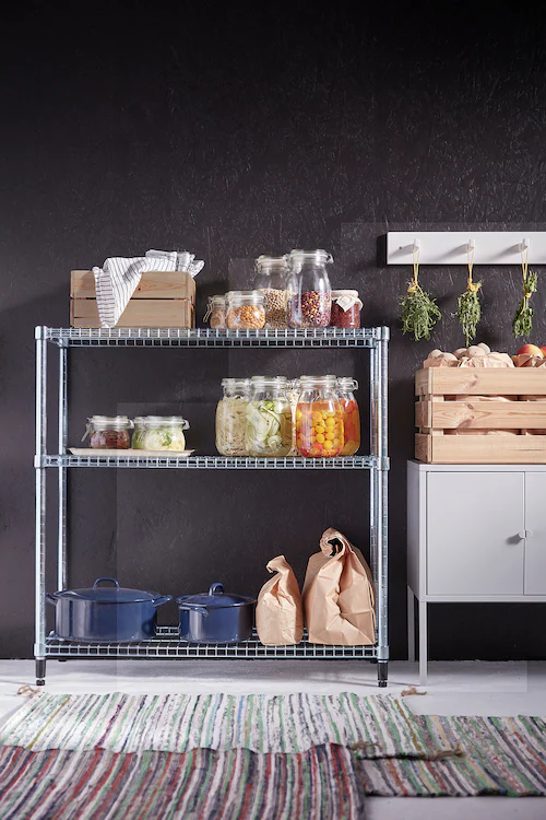 KỆ 3 TẦNG OMAR IKEA - MẠ KẼM 92x36x94 cm