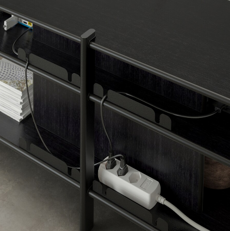 KỆ TI VI JÄTTESTA IKEA - ĐEN 160x40x49 cm