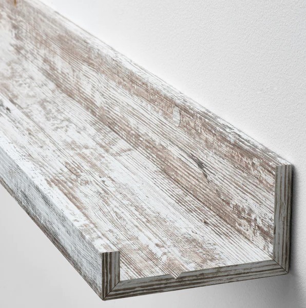 KỆ TREO TƯỜNG ĐỂ TRANH ẢNH MOSSLANDA IKEA - THÔNG TRẮNG 115 cm