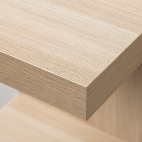 KỆ TREO TƯỜNG LACK - SỒI TRẮNG 30x28x190 cm