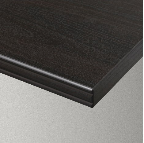 KỆ TƯỜNG KẾT HỢP BERGSHULT / SANDSHULT IKEA - NÂU ĐEN/CÂY DƯƠNG 80x20 cm