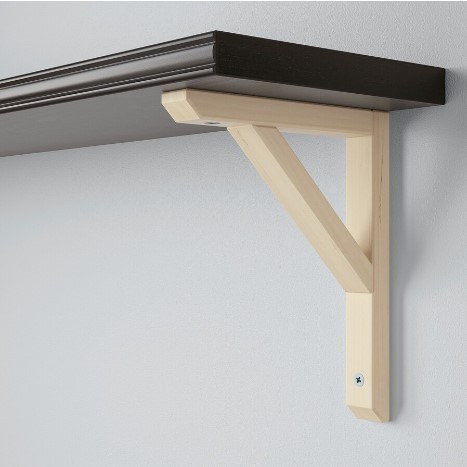 KỆ TƯỜNG KẾT HỢP BERGSHULT / SANDSHULT IKEA - NÂU ĐEN/CÂY DƯƠNG 80x20 cm