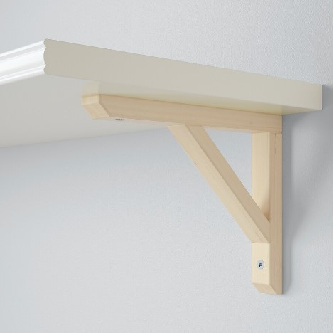 KỆ TƯỜNG KẾT HỢP BERGSHULT / SANDSHULT IKEA - TRẮNG/CÂY DƯƠNG 120x30 cm