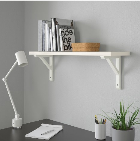 KỆ TƯỜNG KẾT HỢP BERGSHULT / SANDSHULT IKEA - TRẮNG 80x20 cm