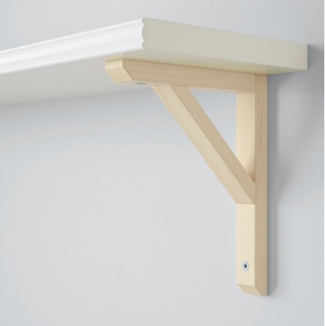 KỆ TƯỜNG KẾT HỢP BERGSHULT / SANDSHULT IKEA - TRẮNG/CÂY DƯƠNG 80x20 cm