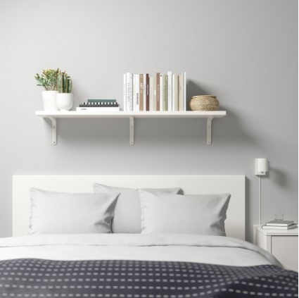 KỆ TƯỜNG KẾT HỢP BERGSHULT / TOMTHULT IKEA - TRẮNG 120x20 cm