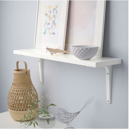 KỆ TƯỜNG KẾT HỢP BERGSHULT / TOMTHULT IKEA - TRẮNG 80x20 cm