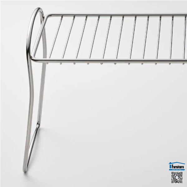 KỆ ÚP CỐC VÄLVÅRDAD IKEA - Màu inox 13x32 cm