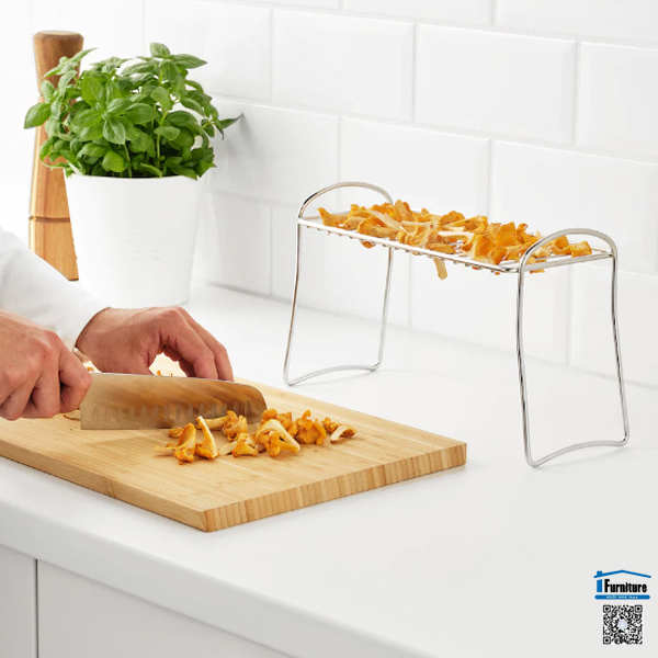 KỆ ÚP CỐC VÄLVÅRDAD IKEA - Màu inox 13x32 cm