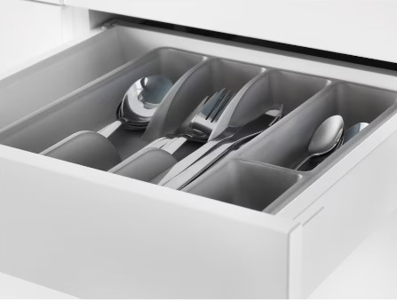 KHAY CHIA THÌA DĨA SMÄCKER IKEA - XÁM 31x26 cm