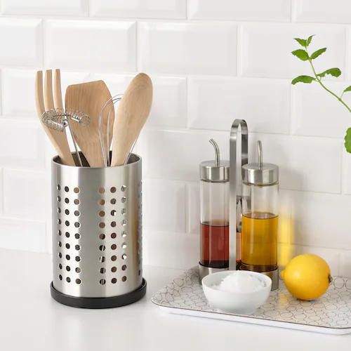 KHAY ĐỠ ỐNG CẮM THÌA DĨA ĐŨA EKIPERA IKEA - ĐEN