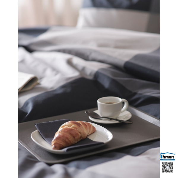 KHAY NHỰA TILLGÅNG IKEA - Màu xám (37x29 cm)