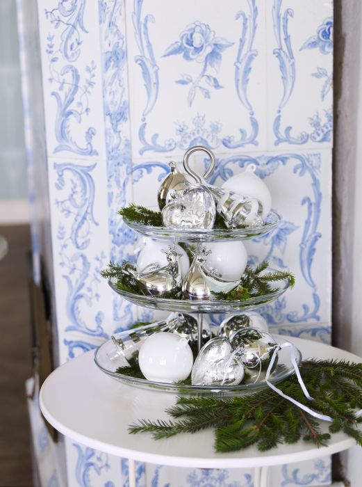 KHAY THỦY TINH 3 TẦNG KVITTERA IKEA