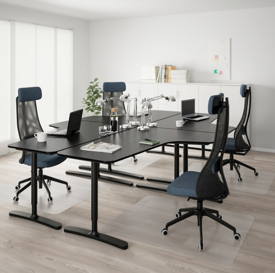 KHUNG BÀN BEKANT IKEA - ĐEN 160x110 cm