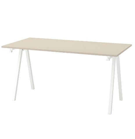 KHUNG DƯỚI CHO MẶT BÀN TROTTEN IKEA - TRẮNG 140/160 cm