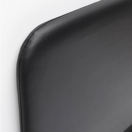 KHUNG GIƯỜNG BỘC NỆM SLATTUM IKEA - ĐEN 180x200 cm