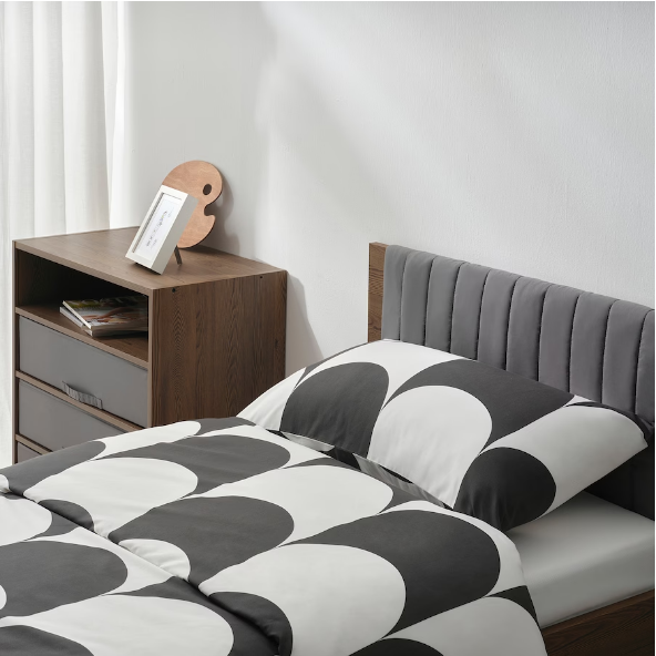 KHUNG GIƯỜNG BRUKSVARA IKEA - NÂU 180x200 cm