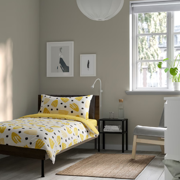 KHUNG GIƯỜNG BRUKSVARA IKEA - NÂU 90x200 cm