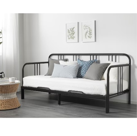 KHUNG GIƯỜNG BAN NGÀY FYRESDAL IKEA - ĐEN 80x200 cm