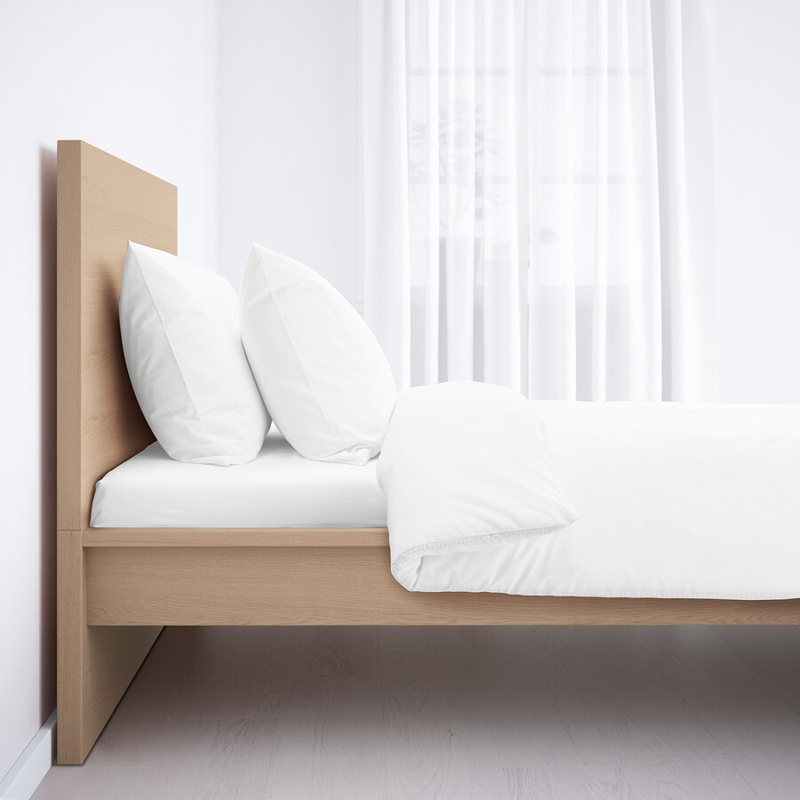 KHUNG GIƯỜNG GẦM CAO MALM IKEA- SỒI TRẮNG 90x200 cm