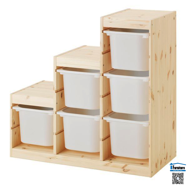 KHUNG BẬC THANG TROFAST IKEA - GỖ (94x44x91cm)