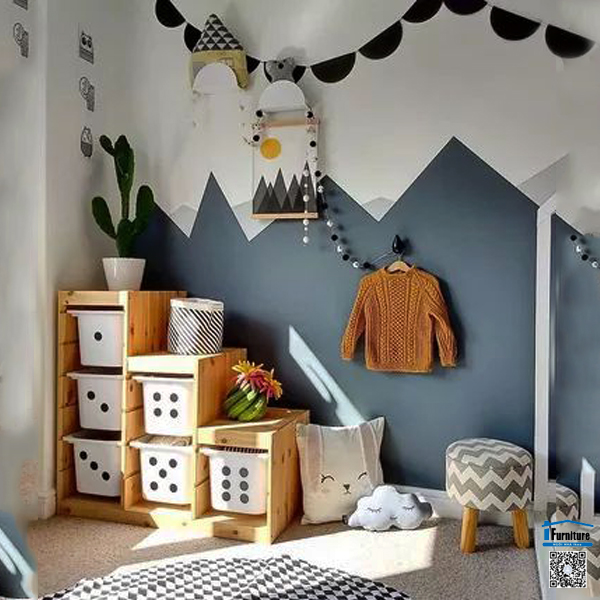 KHUNG BẬC THANG TROFAST IKEA - GỖ (94x44x91cm)