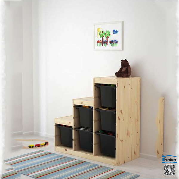 KHUNG BẬC THANG TROFAST IKEA - GỖ (94x44x91cm)